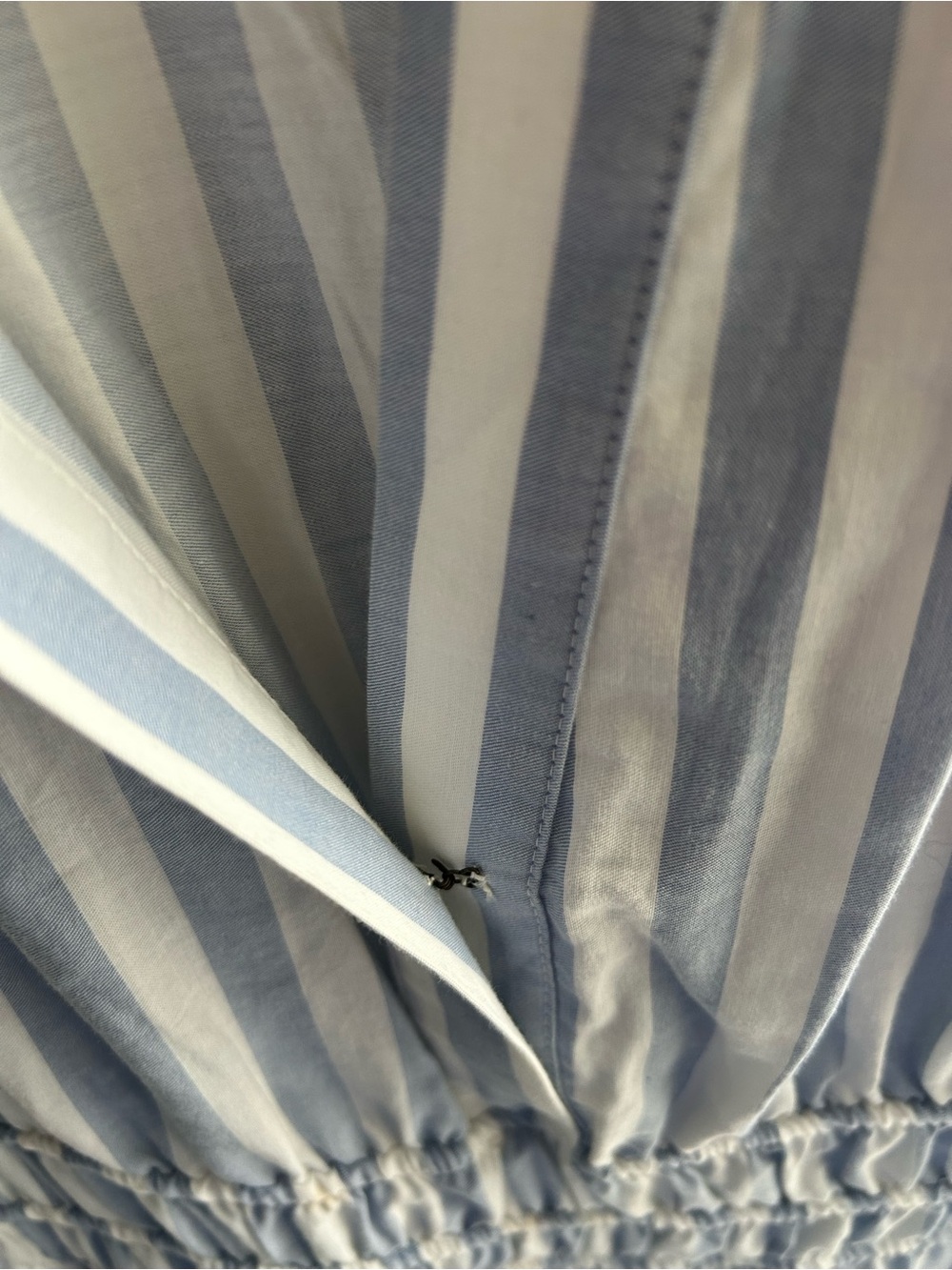 By Anthropologie The Somerset Maxi Dress- Blue & White Striped Tiered Maxi Dress - Picture 4 of 5